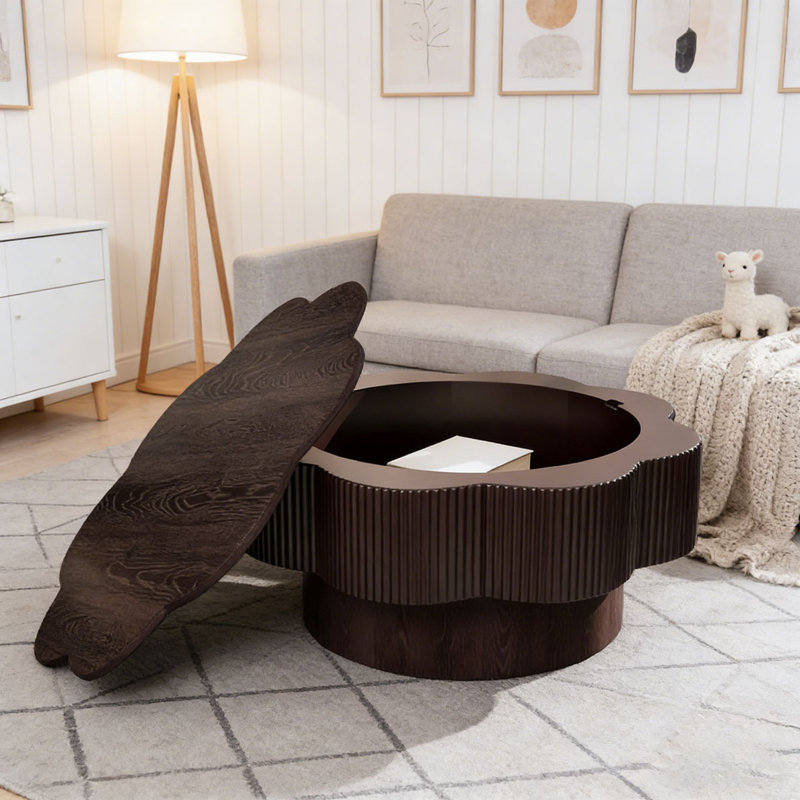 Table basse 31,50 ", Marron foncé