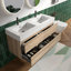 Meuble-lavabo mural avec surface solide et 2 tiroirs à fermeture en douceur-303615347-330642044-330642045