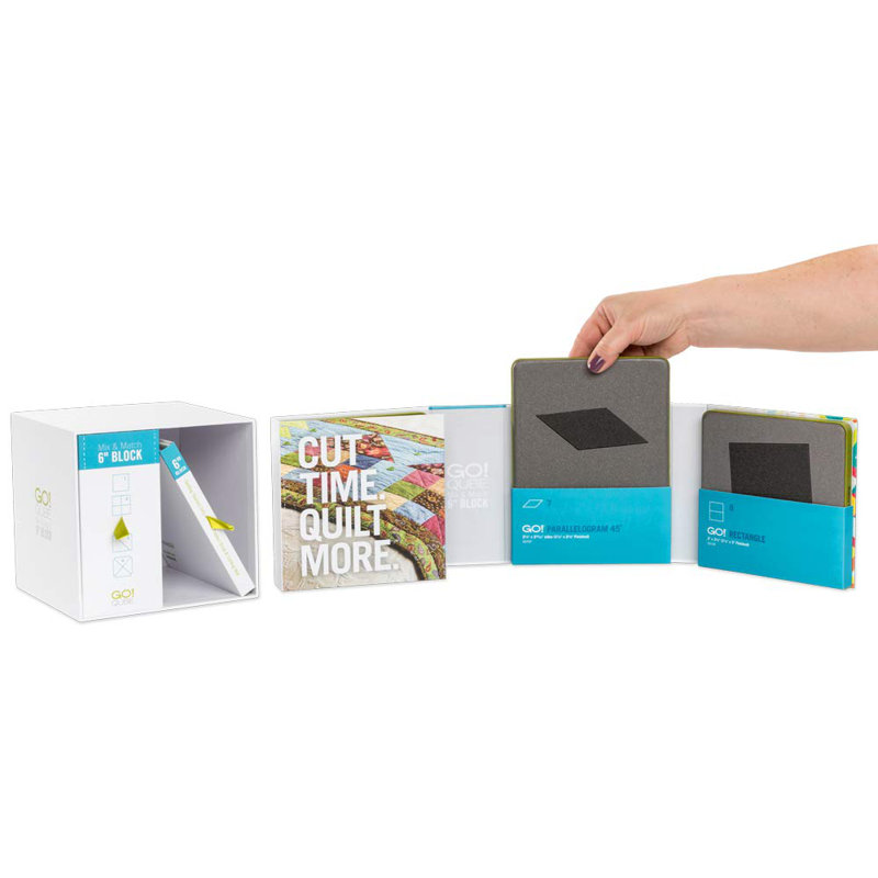 AccuQuilt GO! Bloc Qube Mix & Match 6 po