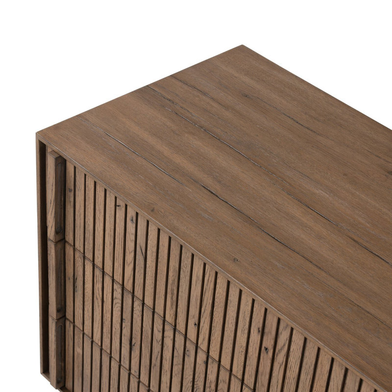 Leo 3 - Drawer Nightstand, Rustic Gray