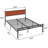 Geneal Upholstered Bed Frame with Faux Leather Tufted Headboard Twin Full Queen Size Bed-1002097617-999439197