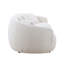 Canapé incurvé moderne Mid-Century à 4 places en tissu bouclé blanc cassé pour le salon, la chambre à coucher ou le bureau