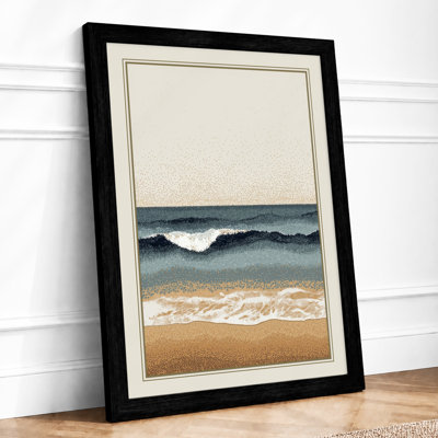 Shoreline at Dusk Coastal - Framed Print