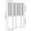  Paravent 5 panneaux en bois massif blanc Paulownia-325710615-314248211-314248212