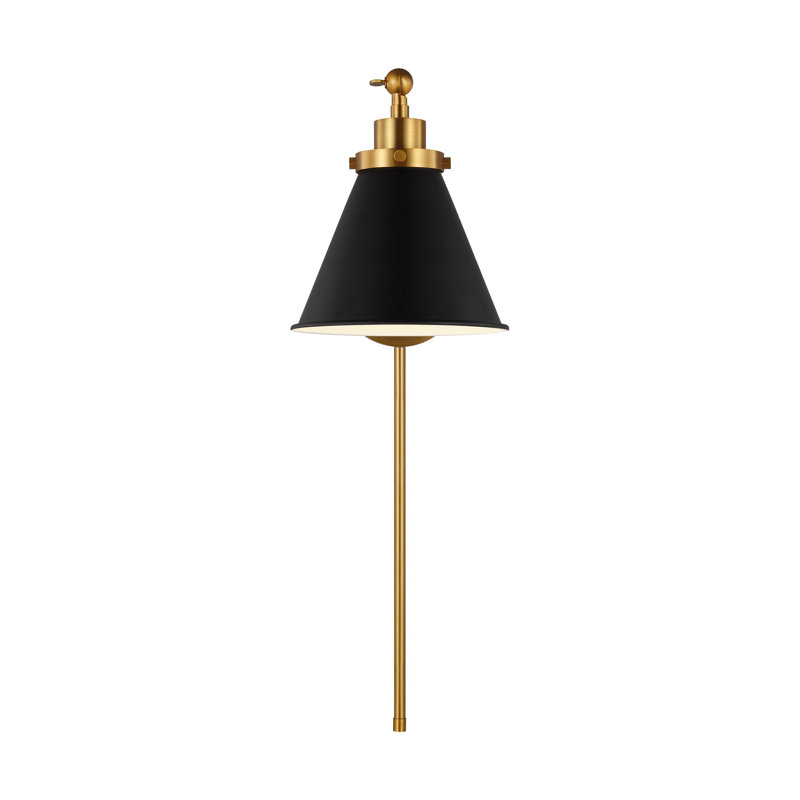 Wellfleet 1 - Light Swing Arm, Black, Gold