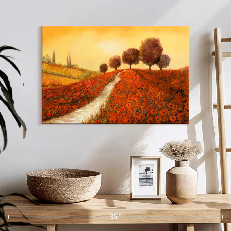 Alvord La Collina Dei Papaveri, H 26 po x l 39 po