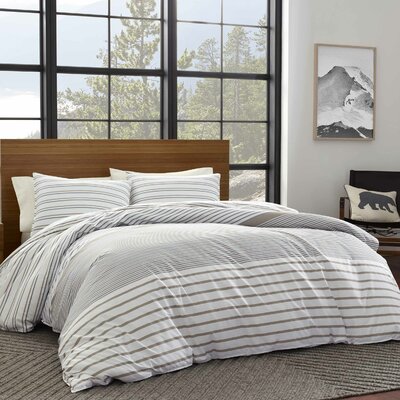 Eddie Bauer Cooper Stripe 100% Cotton Duvet Cover Set & Reviews | Wayfair