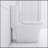 Elongated One Piece Toilet White