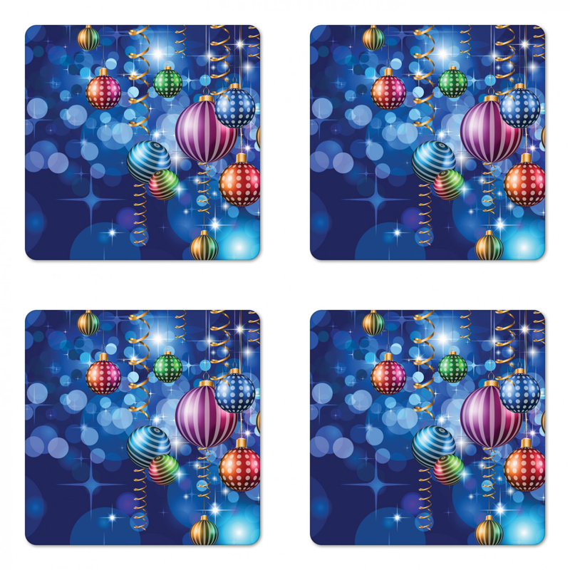 Square 4 Piece Coaster Set