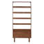 Silvie 5-Tier Acacia Bookcase, Walnut