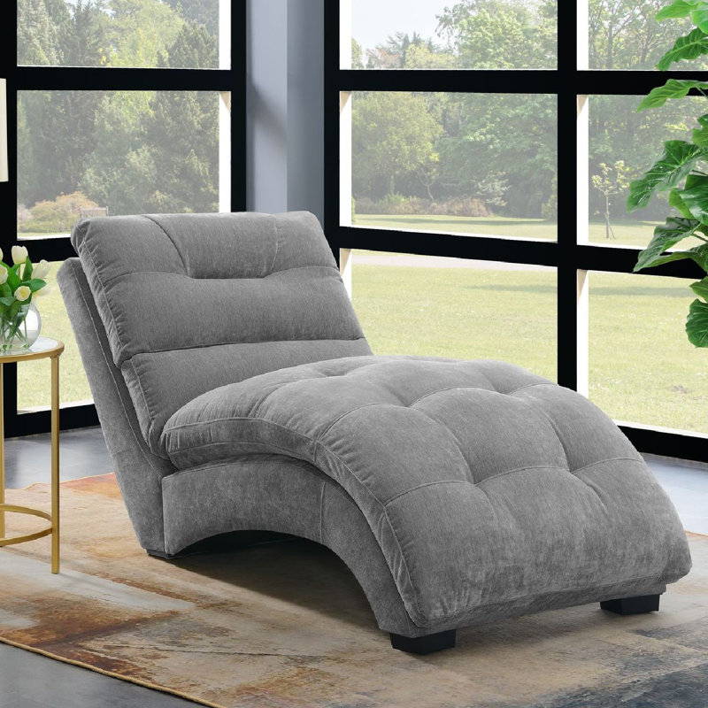 Wrought Studio™ Lochala Chaise (K/D) In Amigo Granite, Gray