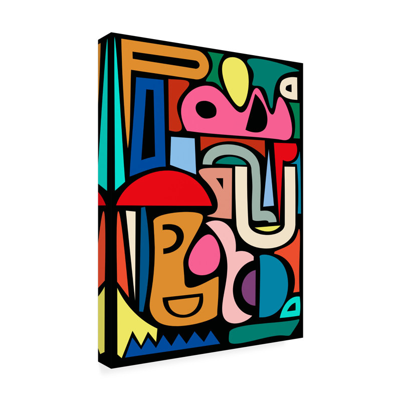 «Tom Quartermaine», art abstrait moderne sur toile, H 19 po x l 14 po x P 2 po