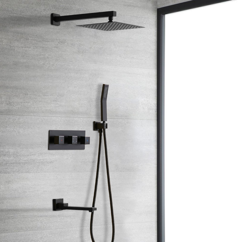 Système de douche complet avec contrôle du volume