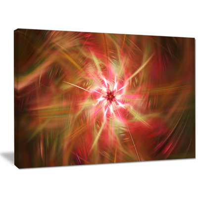 « rotatif brown brillante fireworks », impression sur toile