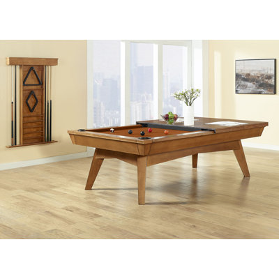Playcraft Copenhagen 8' Slate Pool Table with Dining Top & 2 Benches/Professional Installation ($895 Value) Included
