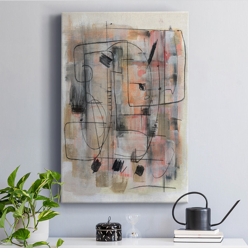 Walled City - Wrapped Canvas Painting, 12" W x 18" H