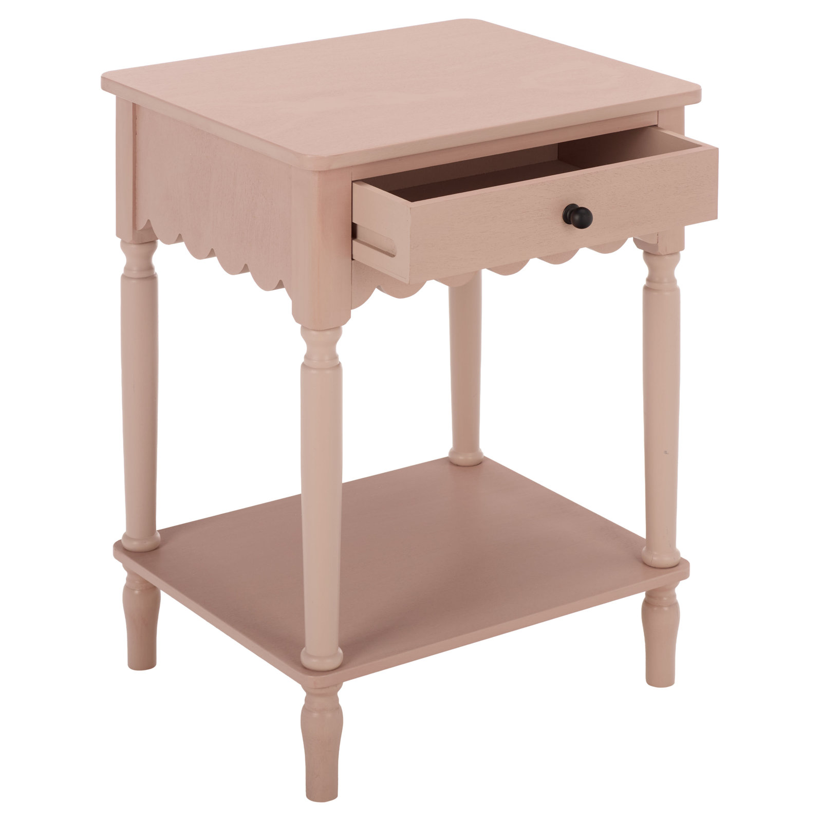 Branden 1 Top Drawer Accent Table, Pink