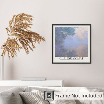 Paysage et nature Claude Monet, matin sur la seine près de Giverny, reproduction d'art classique sans cadre