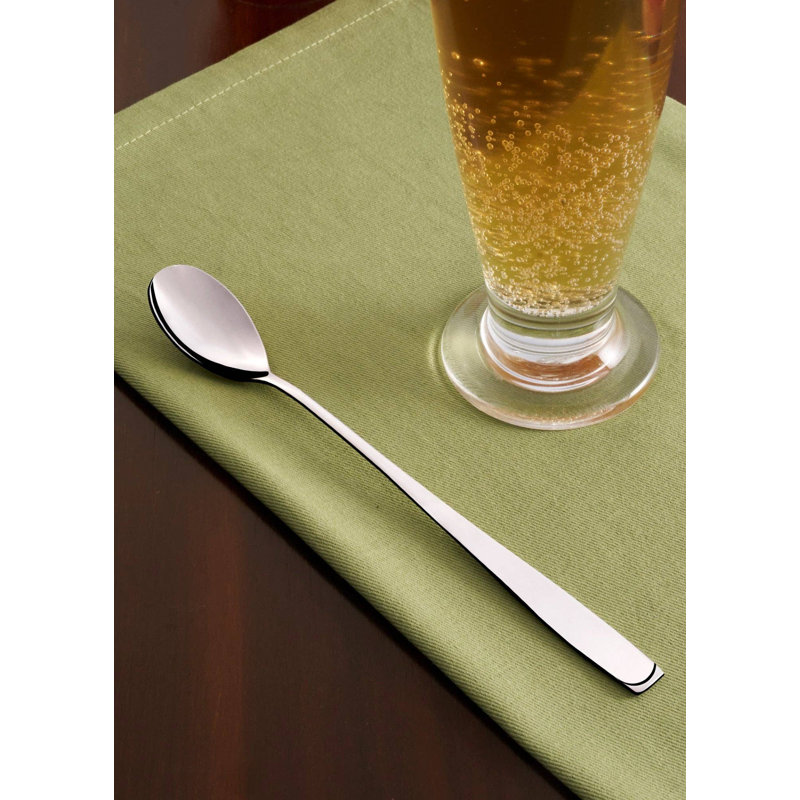 Cuillères à thé glacé Serenity en acier inoxydable | Lot de 12 | Finition miroir 18/10 | 21 cm