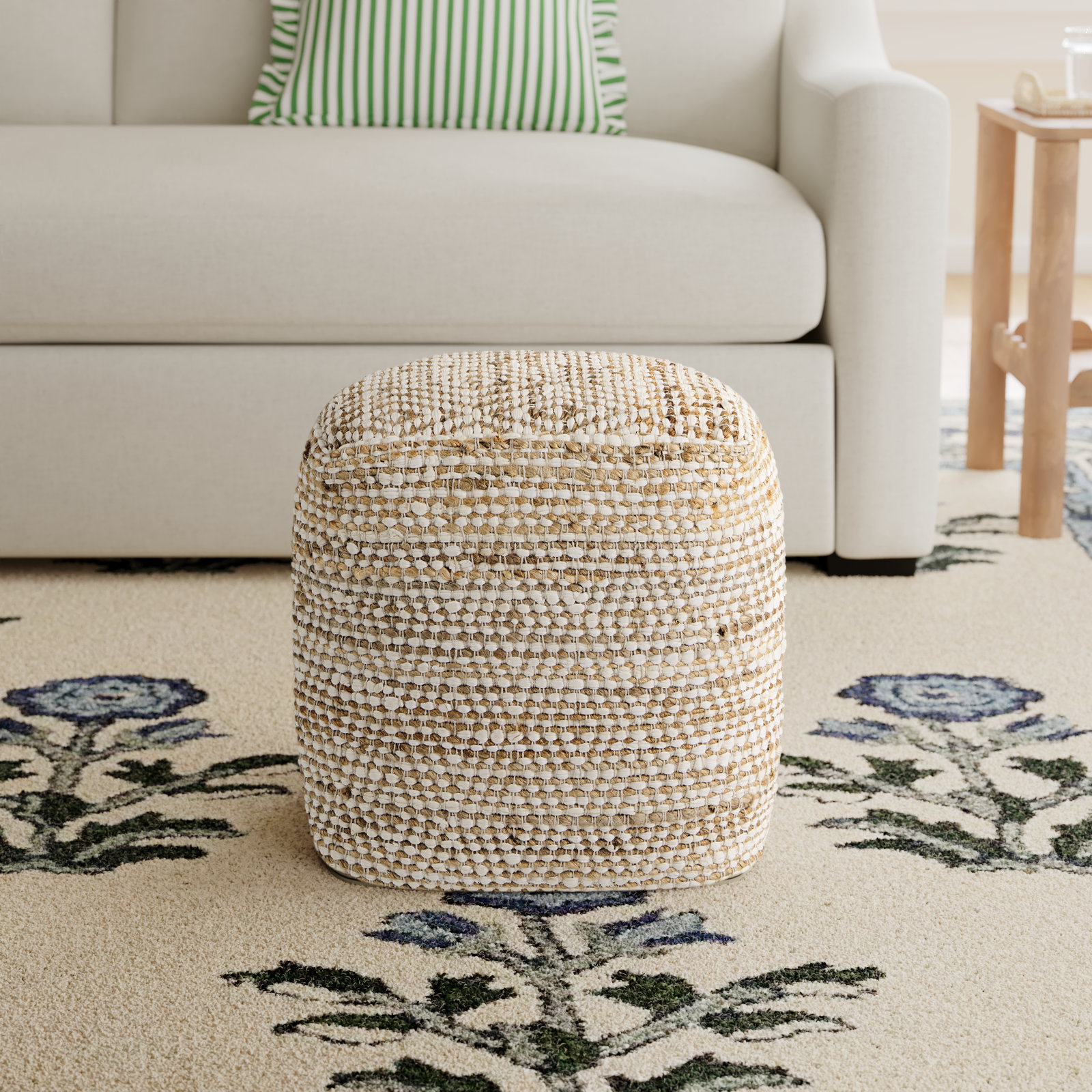 Reyes Upholstered Pouf