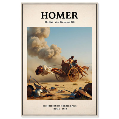Iliad Illustrated Canvas Classic Art Posters by Art Remedy