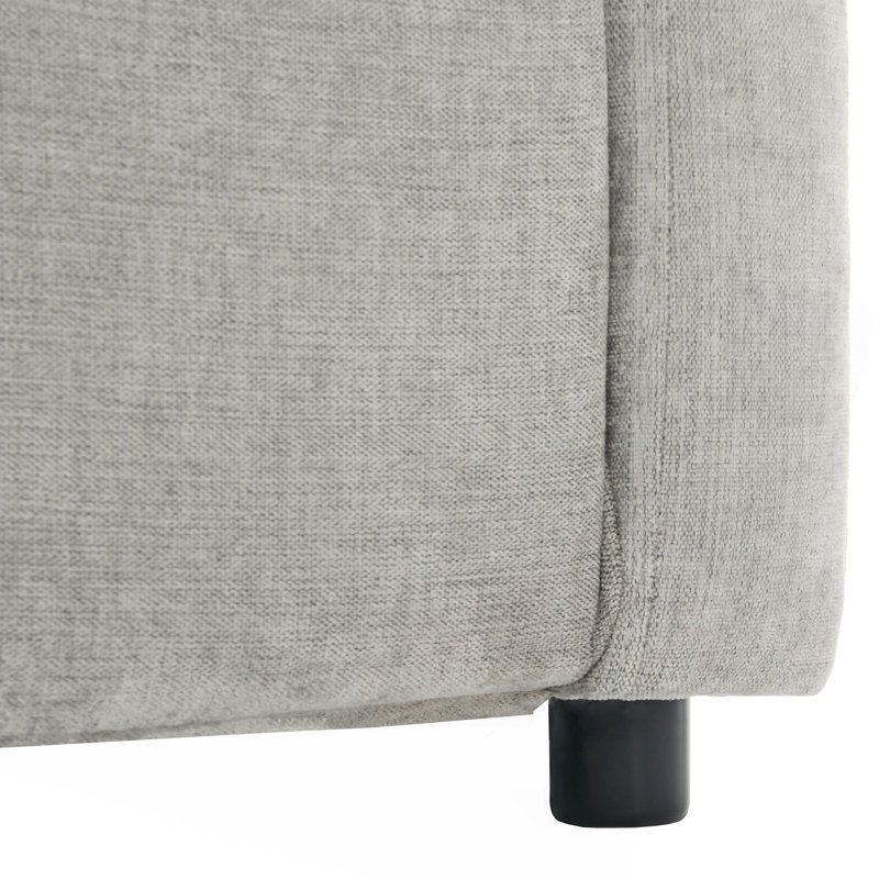 Fauteuil rembourré 31,9 "surdimensionné et confortable, Light Grey