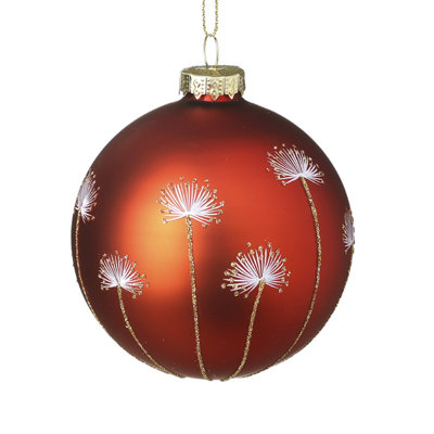 8cm Glass Bauble