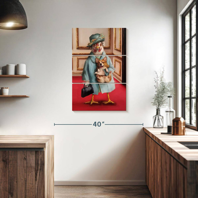 Ketti Her Majesty Chicken, 38" H x 24" W