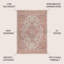 Tapis intérieur / extérieur rouge / taupe Nate Boho Medallion-1021360222