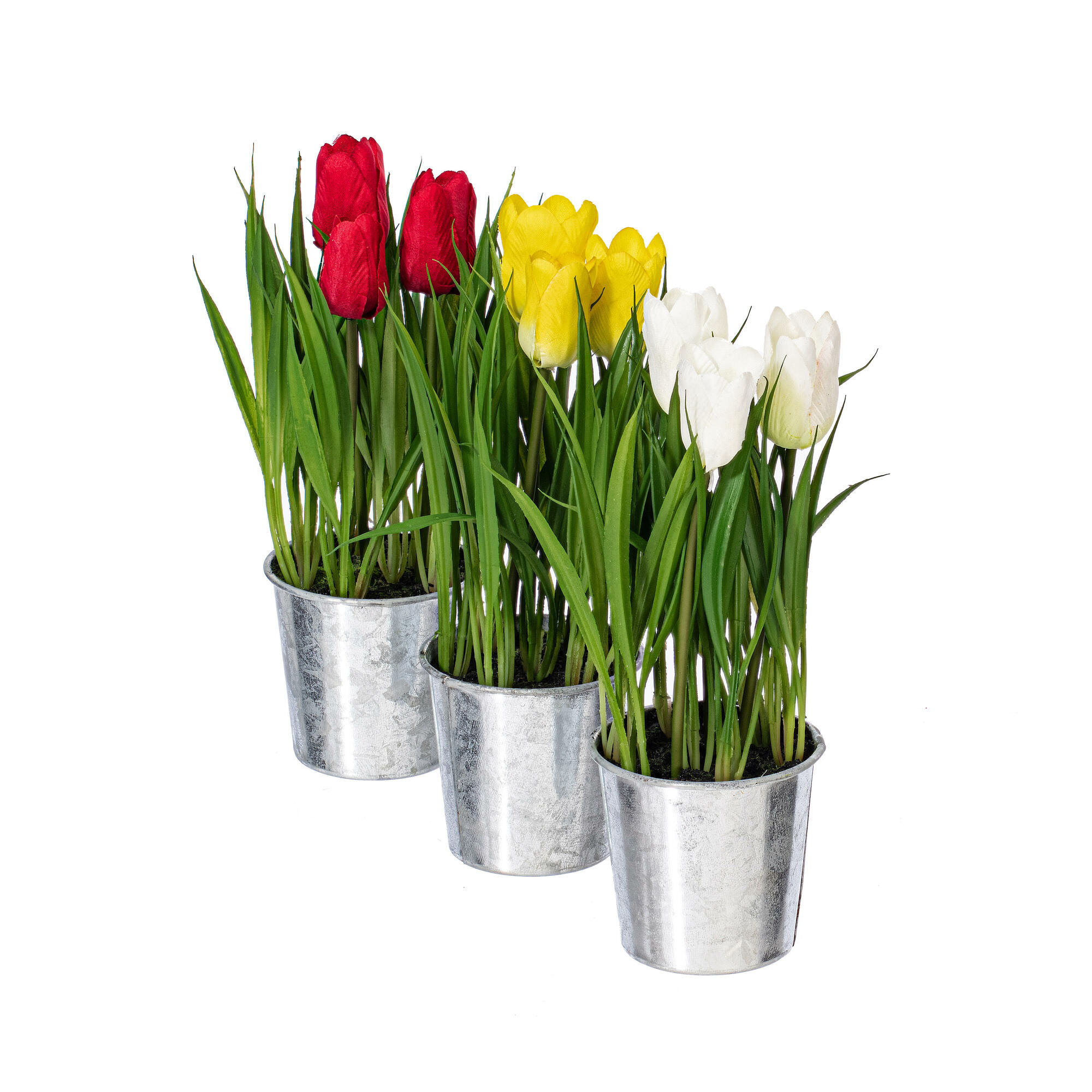 Primrue 3 - Piece Artificial Tulip Plant in Pot Set | Wayfair