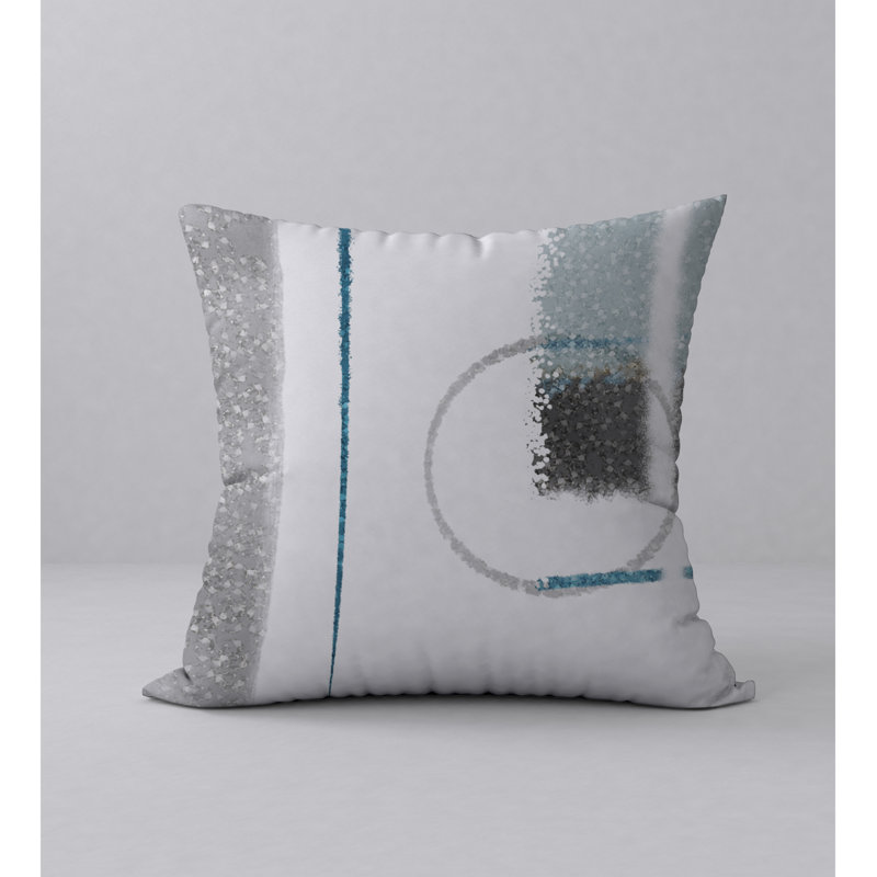 Abstract Reversible Throw Pillow, 18" x 18"