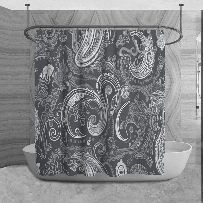 Rideau de douche Kamahri, H 73 po x l 70 po