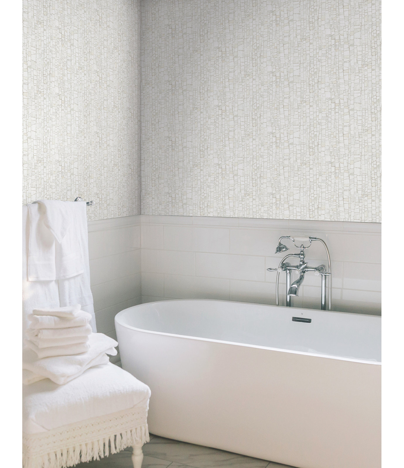 Ulysses Wallpaper Double Roll, Soft Neutral
