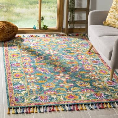 Happy Flower Autumn Hand Tufted Wool Rug