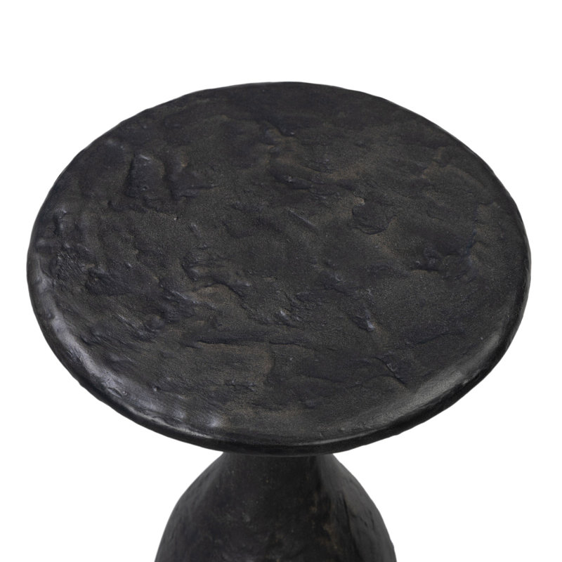 Cora End Table, Obsidian Concrete