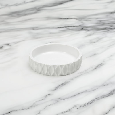 Wave White Soap Dish