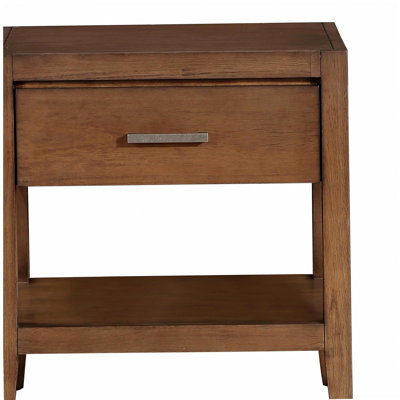 Finition brun clair de la table de chevet et du tiroir 1pc
