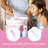 Nostalgia Retro Countertop Cotton Candy Machine, Includes 2 Reusable Cones & Scoop