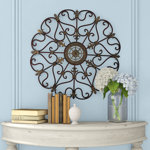 Traditional Abstract Wall Decor on Metal