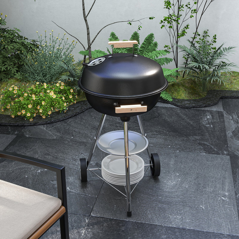 Barbecue au charbon portatif l 18,9 po Outsunny