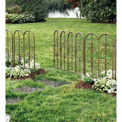 Plow & Hearth 34'' H x 18'' W Burnished Bronze Metal Fencing & Reviews ...