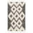 Alimatou Hand Knotted Wool/Cotton Geometric Rug in Ivory/Black-28062885