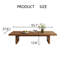 Table basse rectangulaire moderne et minimaliste de 140 cm (55 po) en bois brun, idéale pour le salon.-13863301-18953064