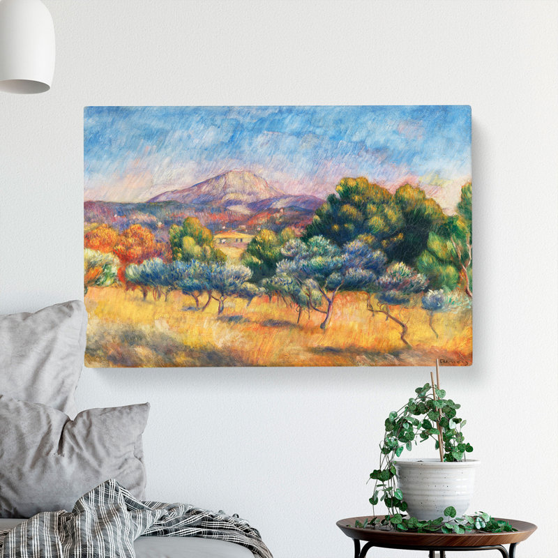 Montagne Sainte-Victoire by Pierre-Auguste Renoir - Wrapped Canvas, 35cm H x 50cm W x 3cm D