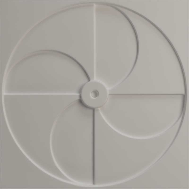 Panneau mural 19,63 "3D (paquet de 12), Satin beige fumé