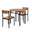 Ensemble de salle à manger l 34,8 po Fonso, table et chaises, plateau de table rond avec rallonge, ensemble de table de salle à manger, ensemble de salle à manger-1560626763-1560626767-1566835156