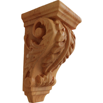 Support en bois / corbeau H 4,25 po x l 2,25 po x P 2,25 po