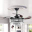 Javawn 42" Crystal Ceiling Fan with Remote Control and Light Kit Included