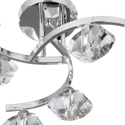 Baggett Glass Semi Flush Mount