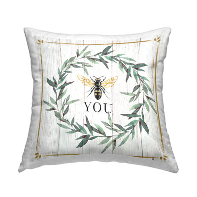 Coussin Bee You Quote Farm